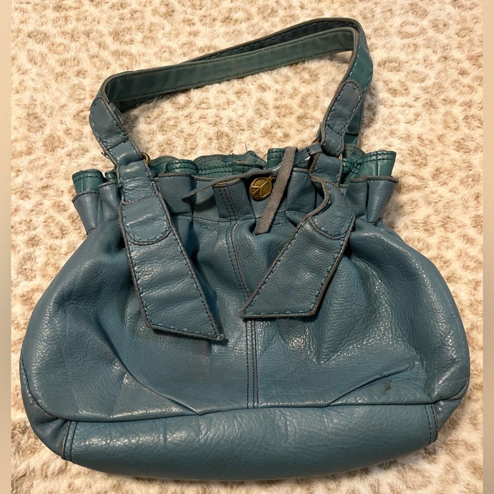 Lucky Brand Blue and Floral Tote